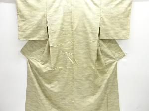 遠山に花模様織り出し西陣お召着物